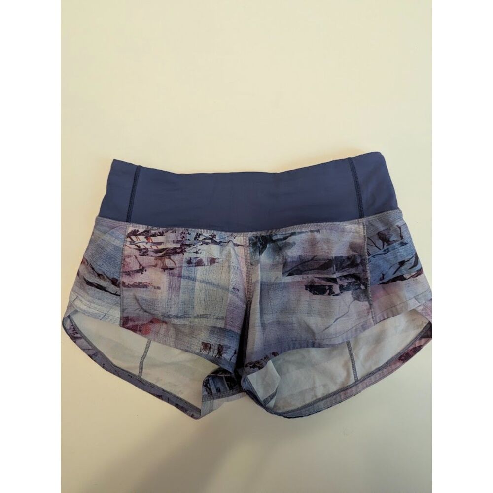 Lululemon Speed Up Low Rise Short Size 0 *2.5" inseam blue purple
